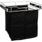 Hardware Resources Chrome 18" Deep Pullout Canvas Hamper with Removable Laundry Bag POHS-18PC - alternate 1